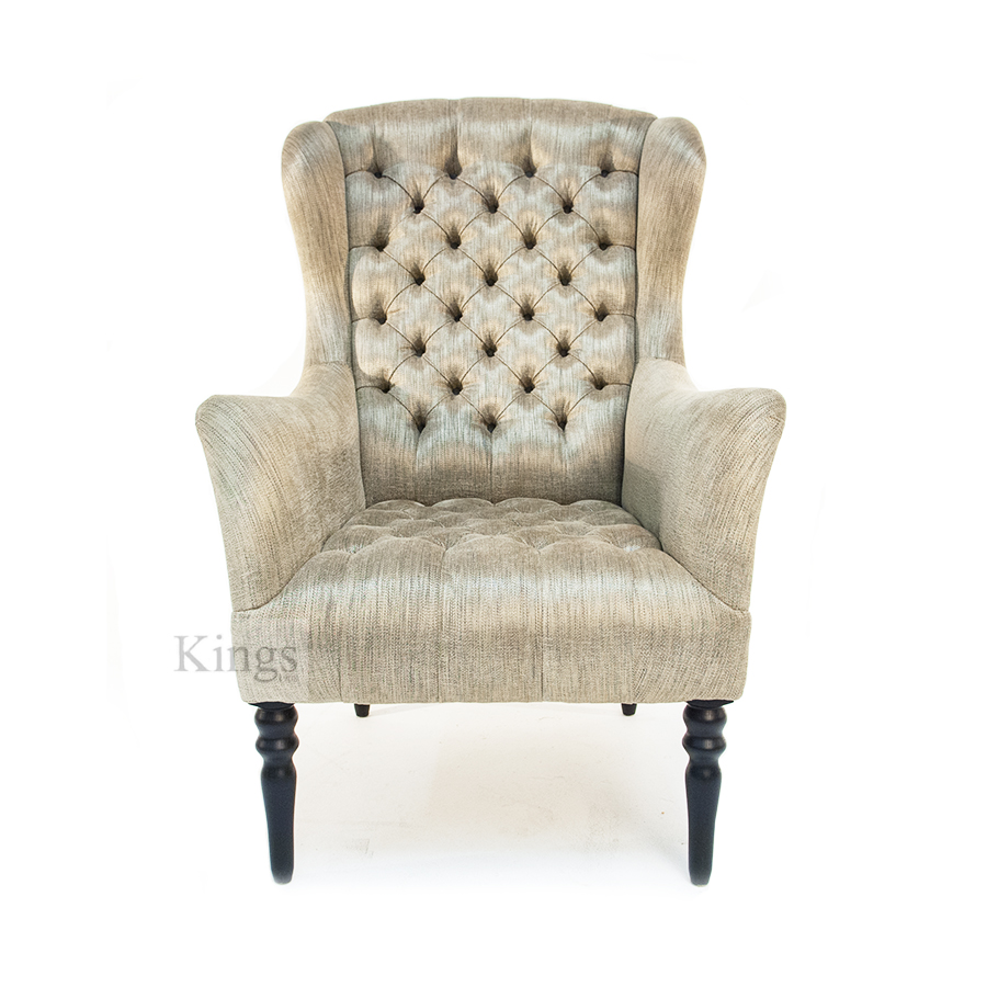 John Sankey Tailor Chair in Tigers Eye Fabric SOLD Kings
